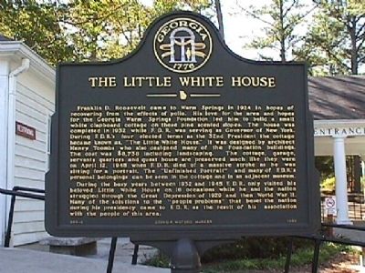 The Little White House Marker image. Click for full size.