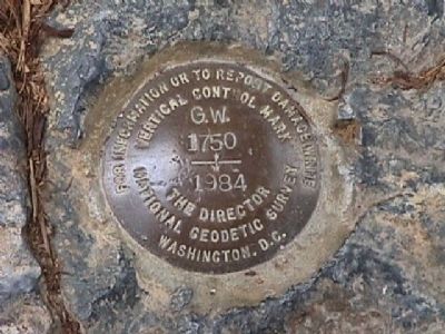 Datum point located near marker. Click for full size. Datum point located near marker image. Click for full size.