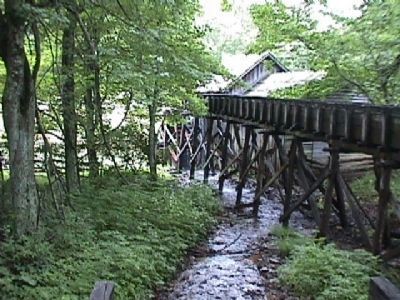Mill Run leading to the Mabry Mill waterwheel image. Click for full size.