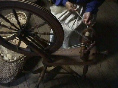 Spinning Wheel exhibit. Click for full size. Spinning Wheel exhibit image. Click for full size.