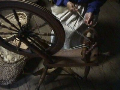Spinning Wheel exhibit image. Click for full size.