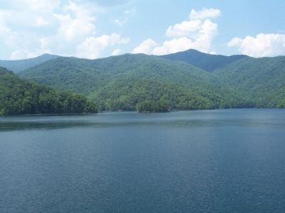 View of the lake from the dam image. Click for full size.