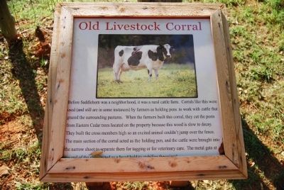 Old Livestock Corral Marker. Click for full size. Old Livestock Corral Marker image. Click for full size.