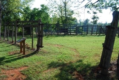 Old Livestock Corral Marker and Opening. Click for full size. Old Livestock Corral Marker and Opening image. Click for full size.
