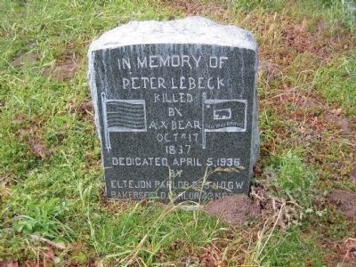Headstone of Peter Lebeck image. Click for full size.