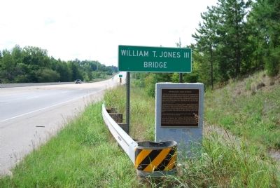The William T. Jones, III Bridge and Marker image. Click for full size.