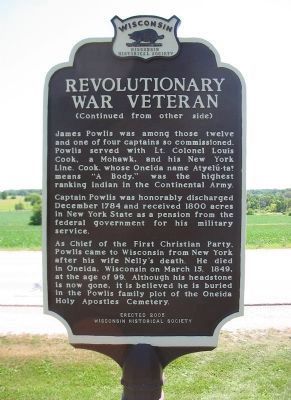 Revolutionary War Veteran Marker. Click for full size. Revolutionary War Veteran Marker image. Click for full size.