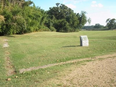 Marker and Foundation of Nelson House. Click for full size. Marker and Foundation of Nelson House image. Click for full size.
