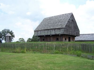 Fort King George Block house image. Click for full size.