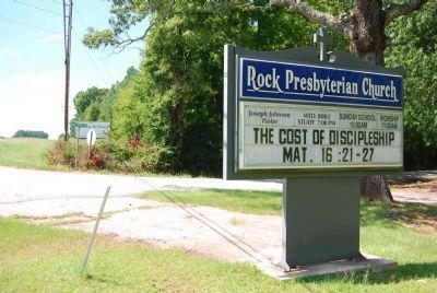 Rock Presbyterian Church Sign. Click for full size. Rock Presbyterian Church Sign image. Click for full size.