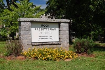 Rock Presbyterian Church Sign image. Click for full size.