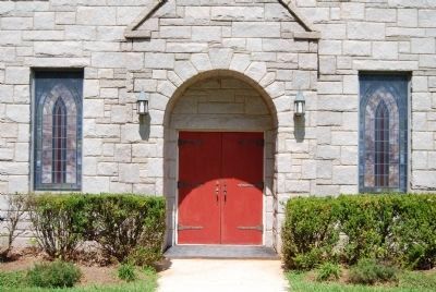 Rock Presbyterian Church Doors. Click for full size. Rock Presbyterian Church Doors image. Click for full size.