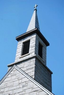 Rock Presbyterian Church Steeple image. Click for full size.