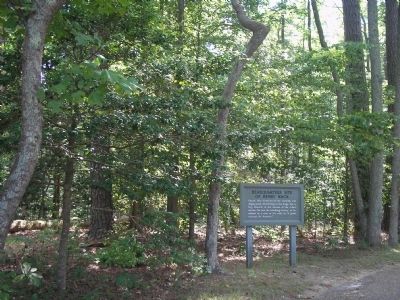 Marker on the Yorktown Battlefield. Click for full size. Marker on the Yorktown Battlefield image. Click for full size.