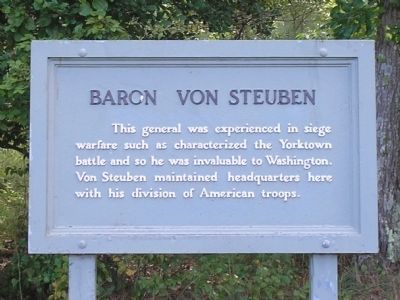 Baron Von Steuben Marker. Click for full size. Baron Von Steuben Marker image. Click for full size.