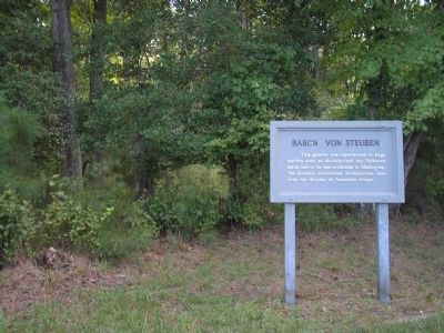 Marker on the Yorktown Battlefield. Click for full size. Marker on the Yorktown Battlefield image. Click for full size.