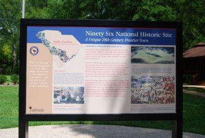 Ninety Six National Historic Site Marker -<br>Previous Location image. Click for full size.