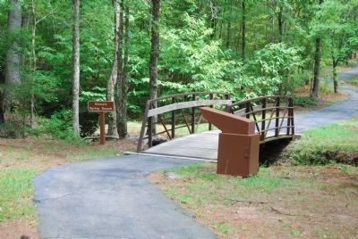 Walking Trail Crosses Historic Spring Branch image. Click for full size.