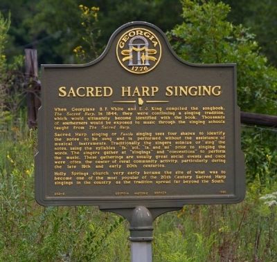 Sacred Harp Singing Marker in 2008 image. Click for full size.