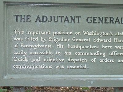 The Adjutant General Marker image. Click for full size.