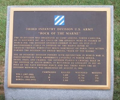 Third Infantry Division, U.S. Army Marker image. Click for full size.