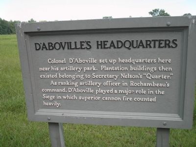 DAbovilles Headquarters Marker image. Click for full size.