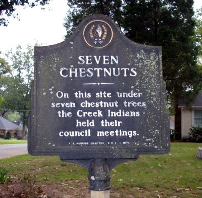 Seven Chestnuts Marker. Click for full size. Seven Chestnuts Marker image. Click for full size.