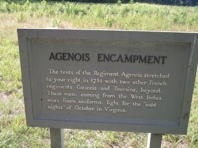Agenois Encampment Marker. Click for full size. Agenois Encampment Marker image. Click for full size.