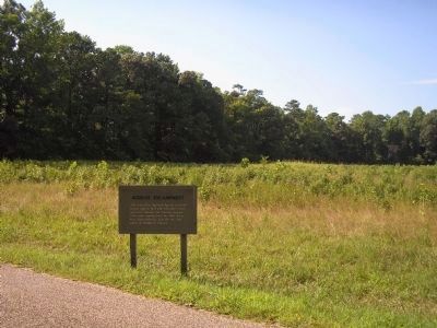 Marker on the Yorktown Battlefield. Click for full size. Marker on the Yorktown Battlefield image. Click for full size.