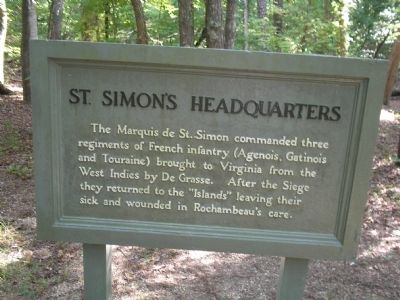 St. Simon’s Headquarters Marker. Click for full size. St. Simon’s Headquarters Marker image. Click for full size.