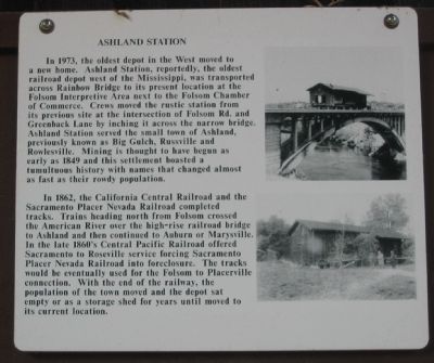 Ashland Station Marker image. Click for full size.