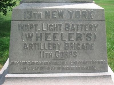 Close up of Front Inscription image. Click for full size.