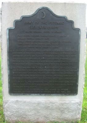 Eleventh Corps Tablet. Click for full size. Eleventh Corps Tablet image. Click for full size.
