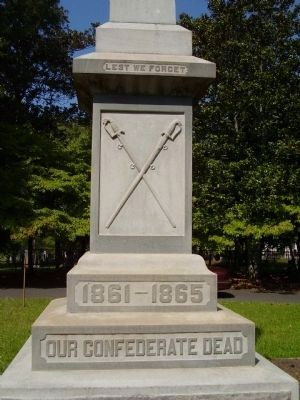 Our Confederate Dead Marker image. Click for full size.