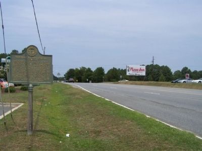 Skirmish at Statesboro Marker, looking north on US 80. Click for full size. Skirmish at Statesboro Marker, looking north on US 80 image. Click for full size.