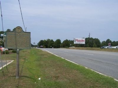 Skirmish at Statesboro Marker, looking north on US 80 image. Click for full size.