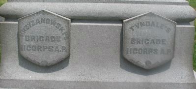 Brigades the 82nd Ohio Served Under - Left Side image. Click for full size.