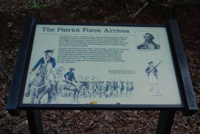 Original The Patriot Force Arrives Marker image. Click for full size.