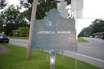 Rear of Sandtown Trail Marker (Identifying it as a "Historical Marker") image. Click for full size.