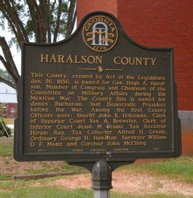 Haralson County Marker image. Click for full size.