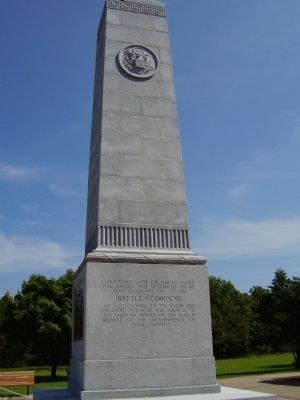 Battle of Cowpens Monument -<br>South Facade image. Click for full size.