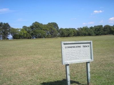 Marker on the Yorktown Battlefield. Click for full size. Marker on the Yorktown Battlefield image. Click for full size.