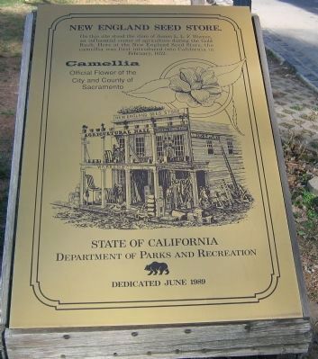 New England Seed Store Marker. Click for full size. New England Seed Store Marker image. Click for full size.