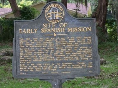 Site of Early Spanish Mission Marker image. Click for full size.