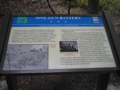 One-Gun Battery Marker image. Click for full size.