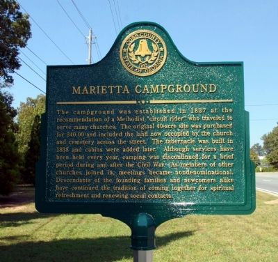 Marietta Campground Marker image. Click for full size.