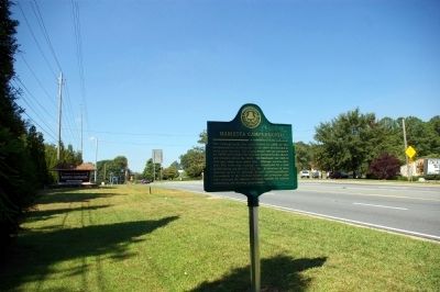 Marietta Campground Marker on Roswell Road (Ga 120) image. Click for full size.