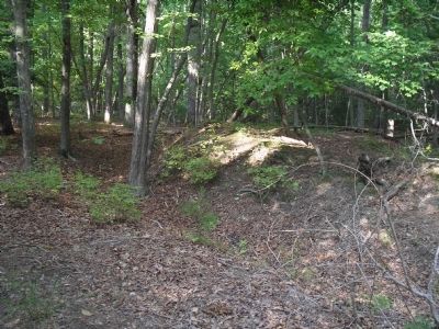 Confederate Earthworks. Click for full size. Confederate Earthworks image. Click for full size.