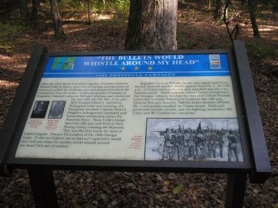 "The Bullets Would Whistle Around my Head" Marker. Click for full size. "The Bullets Would Whistle Around my Head" Marker image. Click for full size.