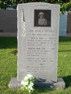 Col. Ruby G. Bradley Monument image. Click for full size.